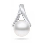 Brilio Brilio Silver Brilio Silver Elegant silver pendant with real pearl and zircons PT101W