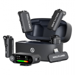 Hollyland LARK MAX 2 Combo 4-inimese versioon kaameraga RX + USB-C RX mikrofoni s&uuml;steem