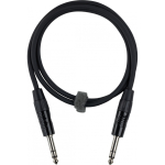 Fuj:tech 6,3 mm TRS uros &ndash; 6,3 mm TRS uros audiokaapeli, 1 m, musta