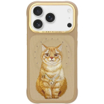 Dėklas Dėklas NIMMY case LUCKY FASHION CAT &uuml;hilduv MagSafe'iga IPHONE 18 Pro/17 Pro jaoks pruun