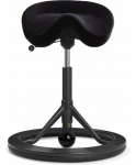 Backapp Smart Alcantara saddle chair, black