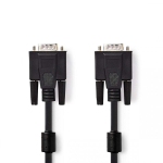 Nedis CCGP59000BK100 VGA-kaabel 10 m VGA (D-Sub) Must