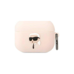 Karl Karl Lagerfeld Case Karl Lagerfeld KLAPRUNIKP Apple AirPods Pro cover pink silicone Karl Head 3D