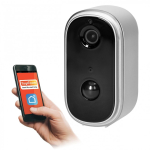 Orno Wireless outdoor IP camera with WiFi connection with smartphone with Tuya app, IP65, intercom, memory
