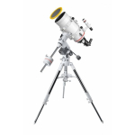 Telescope Telescope Bresser Messier MC-152/1900 HEXAFOC EXOS-2 with solar filter and smartphone