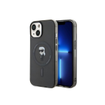 Case Case Karl Lagerfeld KLHMP15SHFCKNOK iPhone 15 6.1" black|black hardcase IML Ikonik MagSafe
