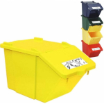 MEVA Stackable waste sorting container - yellow, 45L