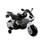 Lean Lean Cars Children's Electric BMW S1000RR Motorcycle, Silver