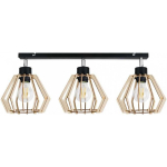 Hanging Hanging lamp Orno SOLIN wall and ceiling lamp, power max. 3x60W, E27, black, wooden