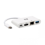 Tripp Tripp Lite U444-06N-H4GU-C USB-graafikaadapter 3840 x 2160 pikslit Valge