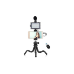 Puluz Blogger Kit (LED lamp, flexible tripod stand, phone holder and microphone).