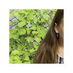 Beneto Gentle silver earrings Cats AGUC2574D