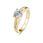 Beneto Silver ring with crystals AGG199