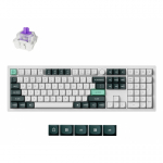 Keychron Q6 HE klaviatuur M&auml;ngimine USB + RF Wireless + Bluetooth QWERTY Tumeroheline, Valge