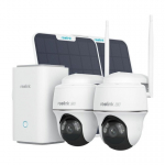 Reolink Home Hub Kit j&auml;lgimisseade, Home Hub + 2 x Argus PT Ultra p&auml;ikesepaneeliga