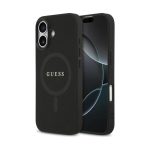 Guess Saffiano Classic Logo MagSafe kate iPhone 17 musta