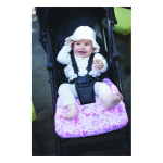CUDDLECO vank&uacute;&scaron;ik/patja voor vežimėlį Musta&Valge Stars Mini CC844050