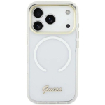 "Guess "Guess IML Gradient Script" metallist MagSafe korpus iPhone 17-le &ndash; Valge