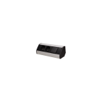 Orno 2x2P + Z furniture socket with switch, black and silver