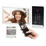 Orno GUARDO Handsfree Single Family Video Intercom Kit with Fingerprint Reader, Proximity Reader, Encrypter and Program Control,