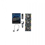 Lian Lian Li UNI FAN SL Wireless LCD 120 Arvuti korpus Ventilaator 12 cm Must 3 tk