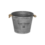 Atmosphera Vintage Galvanized lid, vintage bucket, &Oslash; 38 cm