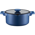 Pot Pot with coating Qualum Ceramic Cobalt 28 cm AMBITION