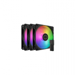 Cooler Cooler Master SickleFlow Edge 120 ARGB 3-Pack Fan Kit Arvuti korpus Ventilaator 12 cm Must 1 tk