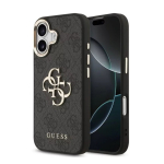 Apple Apple iPhone 17 PU nahk 4G metalllogo kuldne raam MagSafe &uuml;mbris must