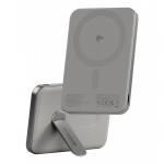PanzerGlass empower&trade; by &reg; empower&trade; Bank w. Spin Stand | 5000mAh | Titanium Traadita laadimine Titaanium
