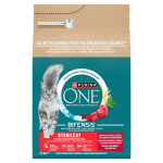PURINA PURINA One Bifensis Sterilcat rikkalikult veisehakkliha - kuiva kassitoit - 2,8kg