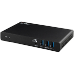 USB-C USB-C dokkijaam - Lindy 43425 koosolekuruumi keskus, 2&times; 4K HDMI, 100 W PD, must