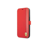 Case Case Ferrari FESAXFLBKP13SRE iPhone 13 mini 5.4" red/red book On Track Carbon Stripe
