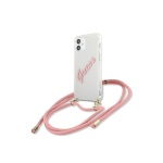 Guess GUHCP12SCRTVSPI iPhone 12 mini 5.4 inch Pink/Pink Hard Case Script Vintage