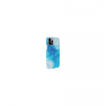 Evelatus Apple iPhone 12 Pro Max Premium Silicone case Customized Print Blue