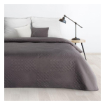 Eurofirany DESIGN 91 BONI / 5 Bedspread with quilt motif printed by hot pressing technique, 220X240 cm, color: graphite Bedsprea