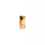 Evelatus Apple iPhone 15 Pro Premium Silicone case Customized Print Orange