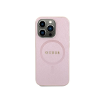 Case Case Guess GUHMP15SPSAHMCP iPhone 15 6.1" pink|pink hardcase Saffiano MagSafe