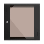 Extralink Premium 12U 600x450 Black | Rack cabinet | tool-free installation, mounted on the wall