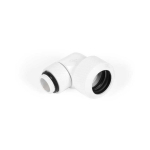 Alphacool Eiszapfen Anschluss 90 Grad G1/4 inch AG auf 16mm AD Hardtube - drehbar, - Wei&szlig;