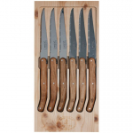 Jean Jean Dubost Laguiole 6 pcs. Knife Set, Oak Wood