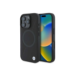 Case Case BMW BMHMP16X23RTPK iPhone 16 Pro Max 6.9" black/black hardcase Sign Leather Half Textured And Circle MagSafe