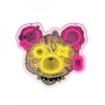 Neon Neon ART LED PUNK TEDDY BEAR pink-yellow FLA01 Forever Light