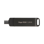Patriot Patriot Memory Rage R550 USB-v&auml;lkm&auml;lu 128 GB USB Type-A / USB Type-C 3.2 Gen 1 (3.1 Gen 1) Must