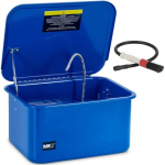 MSW Workshop washing unit with brush, 20 l, 3.3 l/min, blue