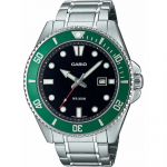 Men's Men's watch Casio MDV-107D-3AVEF Black Silver (&Oslash; 46 mm)