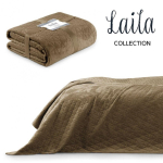 Bedspread Bedspread LAILA color cappuccino style glamour material type - textile velvet, polyester 260x280 AmeliaHome