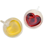 Extralink HOME KUBEK MI?OSNY SZKLANKA W KSZTA?CIE SERCA PODW&Oacute;JNA?CIANA?AROODPORNY 250ML