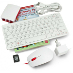 Desktop Desktop Kit ametlik komplekt koos korpusega, punase ja valge klaviatuuri ning hiirega Raspberry Pi 5