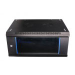 Extralink 4U 600X450 WALL-MOUNTED RACKMOUNT CABINET BLACK Seinale monteeritav riiul Must